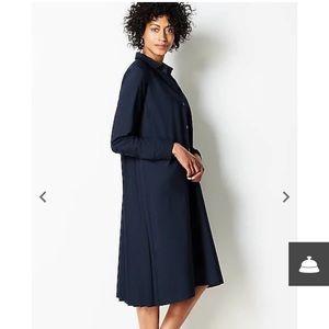 Pleated Navy Shirtdress 💙 - 1X - NWT